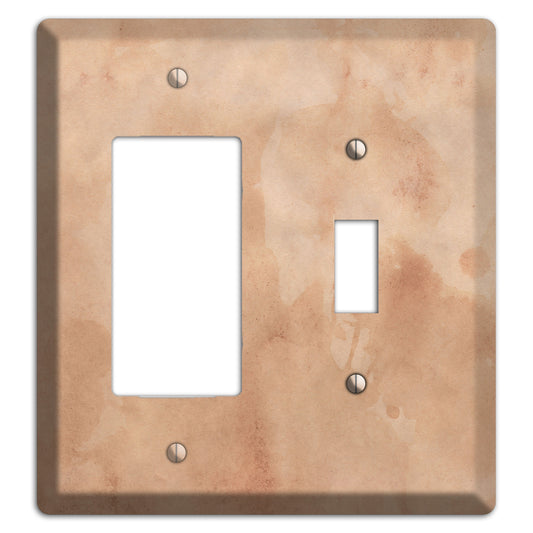 Aged Paper 1 Rocker / Toggle Wallplate