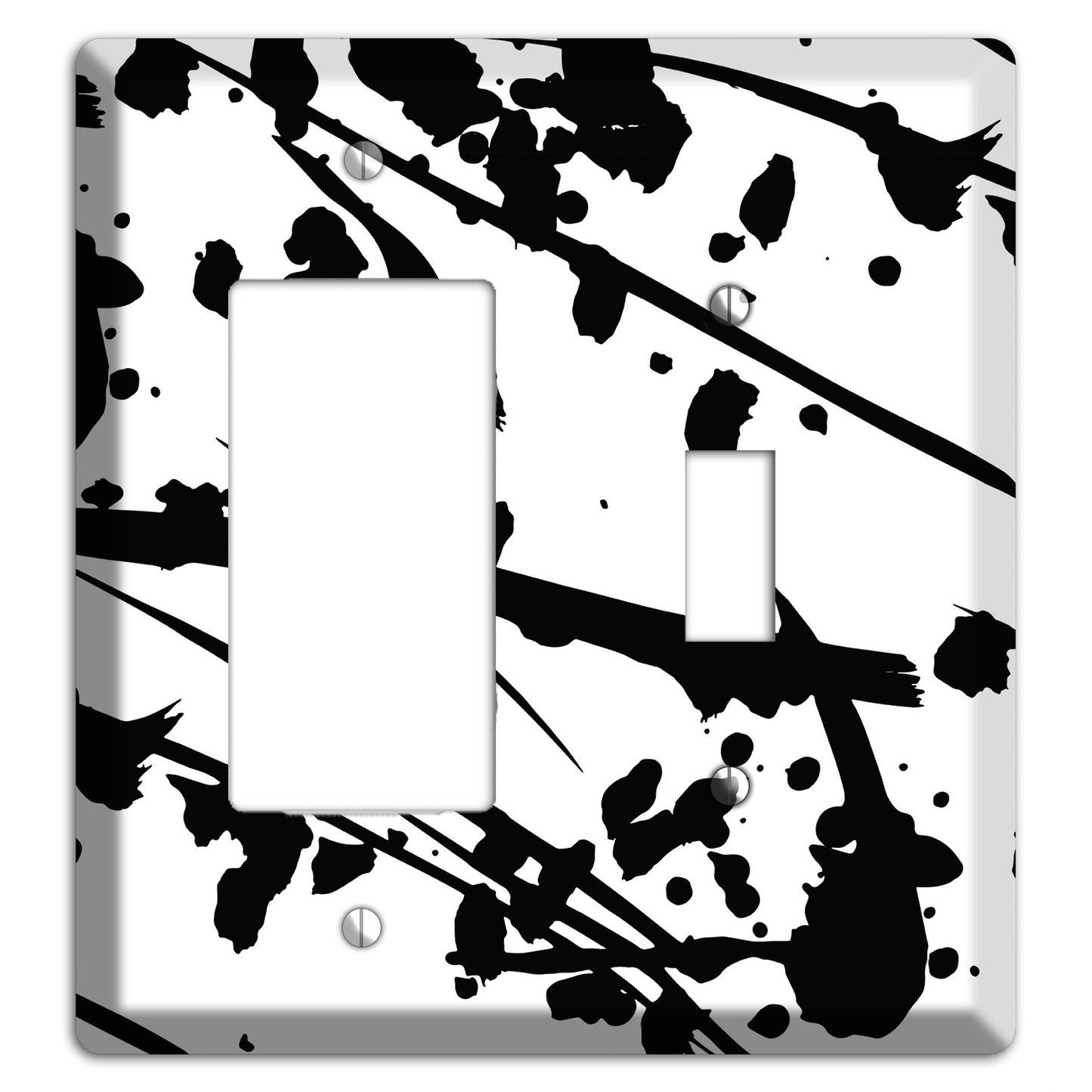 Ink Splash 6 Rocker / Toggle Wallplate