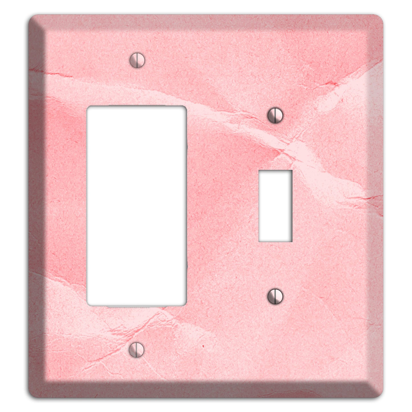 Pink Soft Coral Rocker / Toggle Wallplate