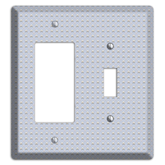 Grey Stars Rocker / Toggle Wallplate