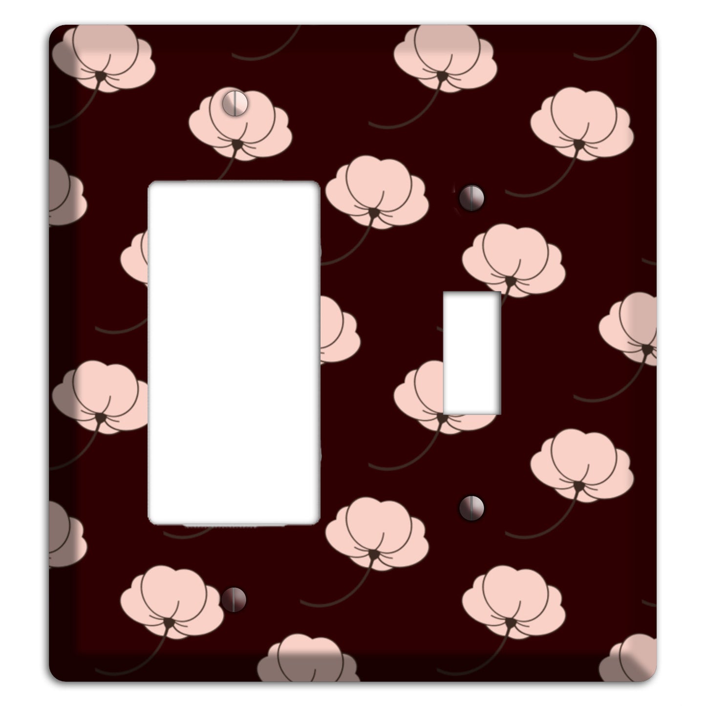 Asian Blossoms Rocker / Toggle Wallplate