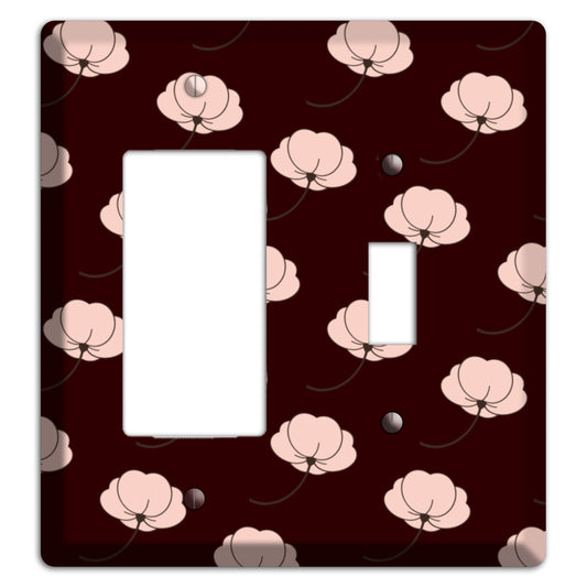 Asian Blossoms Rocker / Toggle Wallplate