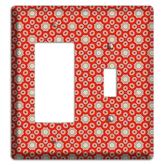 Red Foulard 3 Rocker / Toggle Wallplate