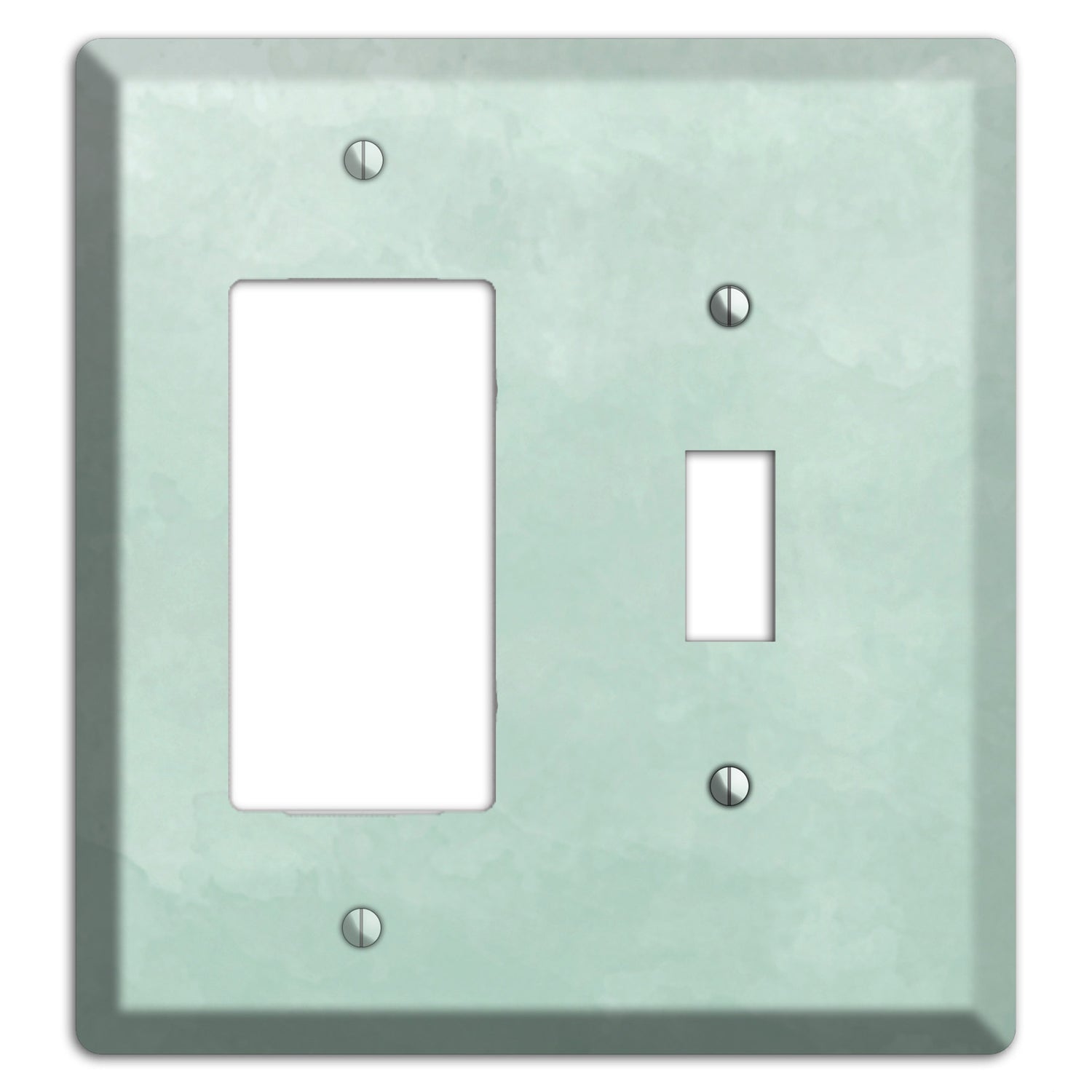 Sea Foam Green Ombre Rocker / Toggle Wallplate