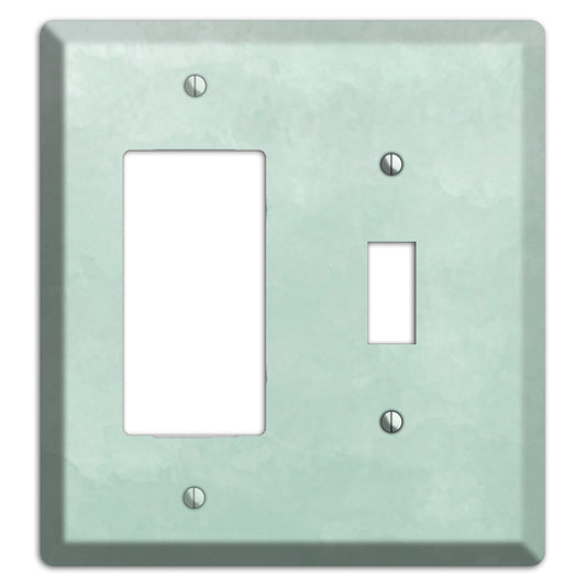 Sea Foam Green Ombre Rocker / Toggle Wallplate