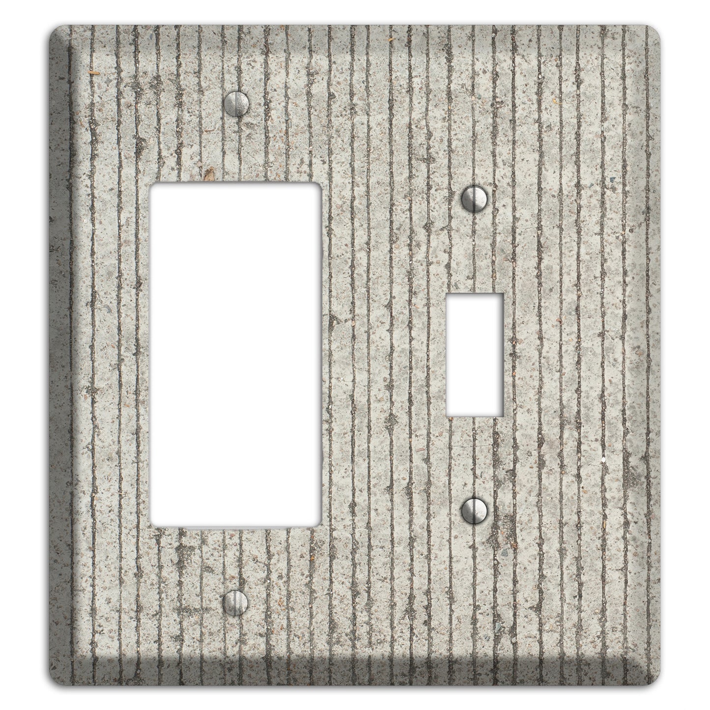 Vertical Concrete Rocker / Toggle Wallplate