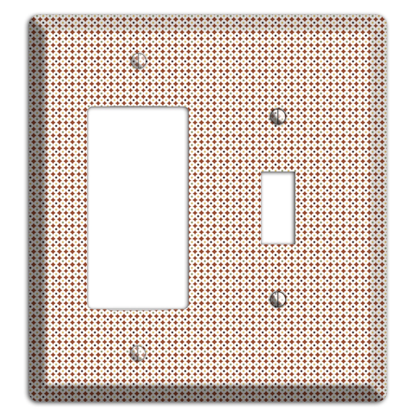 Beige Weave Rocker / Toggle Wallplate