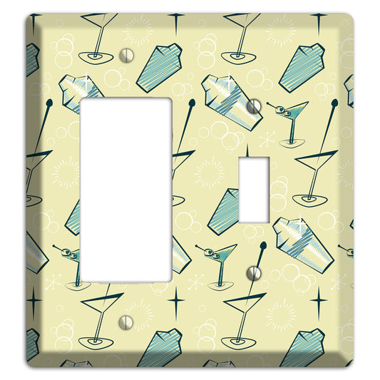 Retro Cocktails Lime Rocker / Toggle Wallplate