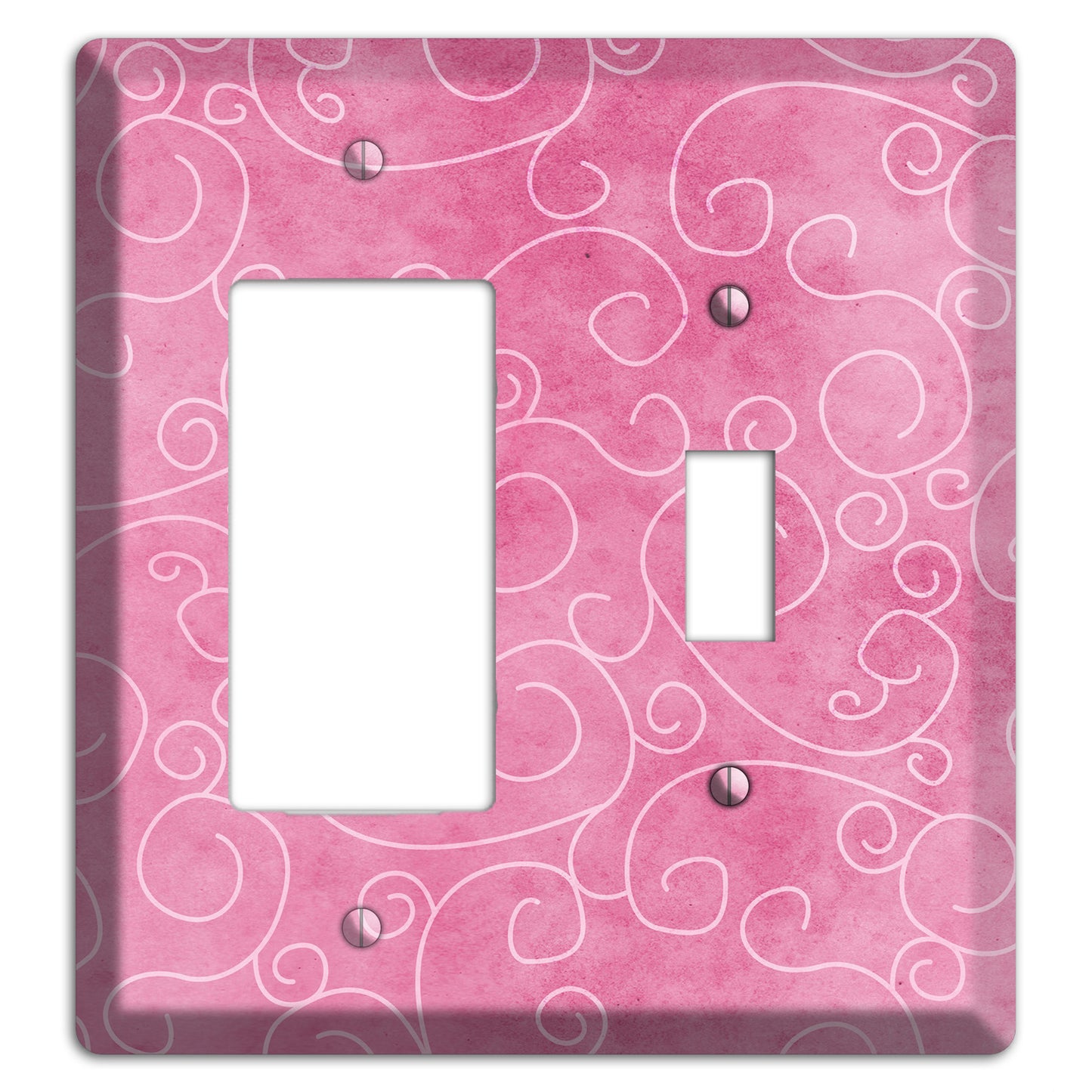 Kobi Pink Texture Rocker / Toggle Wallplate