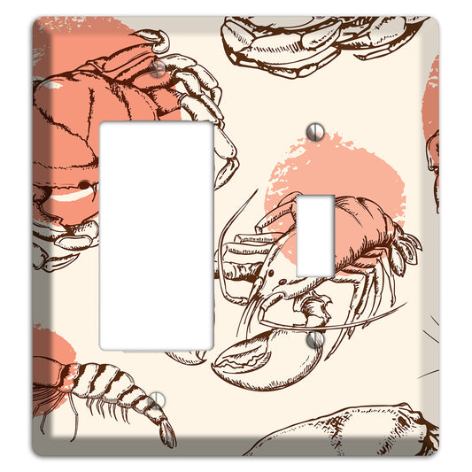 Red Crab Rocker / Toggle Wallplate