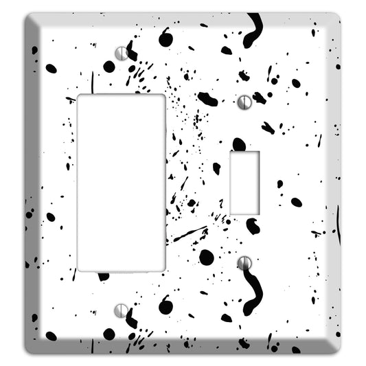 Ink Splash 2 Rocker / Toggle Wallplate