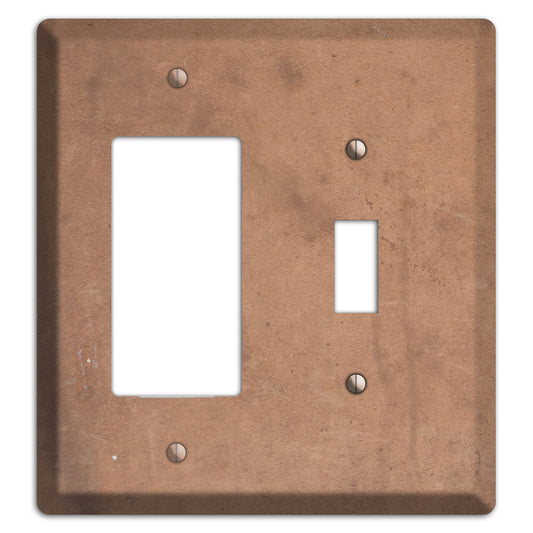 Light Brown Concrete Rocker / Toggle Wallplate