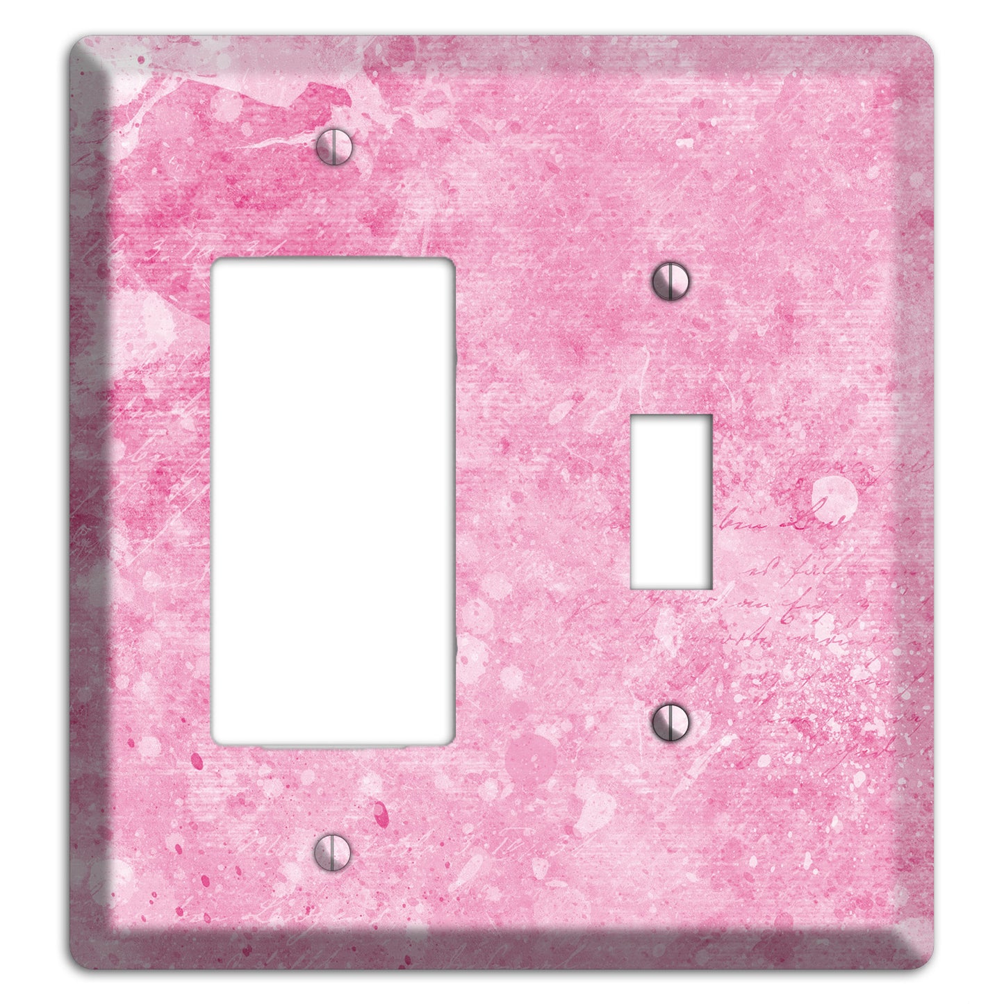 Wewak Pink Texture Rocker / Toggle Wallplate