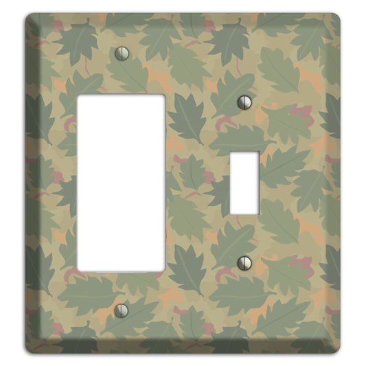 Wine Leaf Camo Rocker / Toggle Wallplate