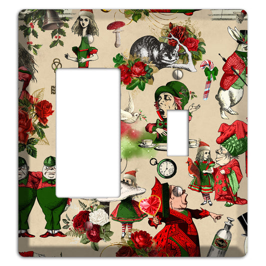 Holiday in Wonderland Characters Rocker / Toggle Wallplate