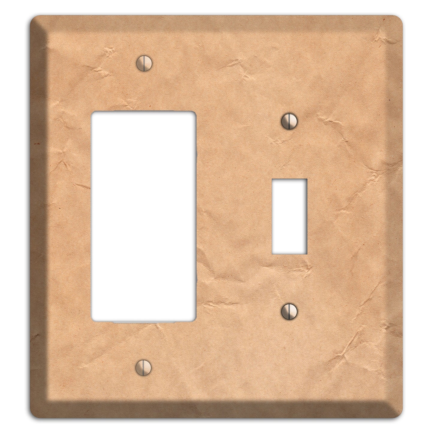 Aged Paper 6 Rocker / Toggle Wallplate