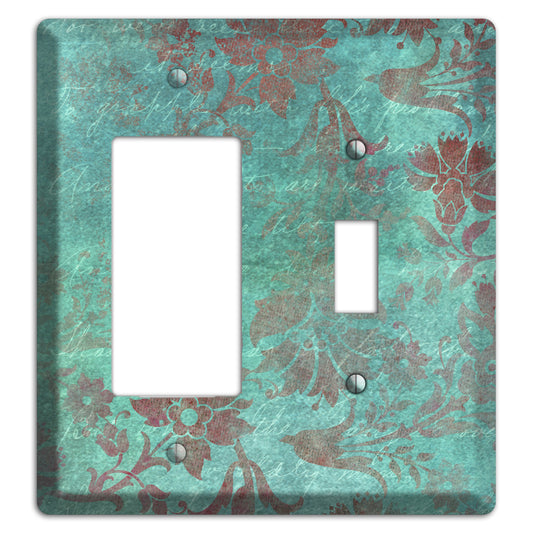 Sea Nymph Whimsical Damask Rocker / Toggle Wallplate