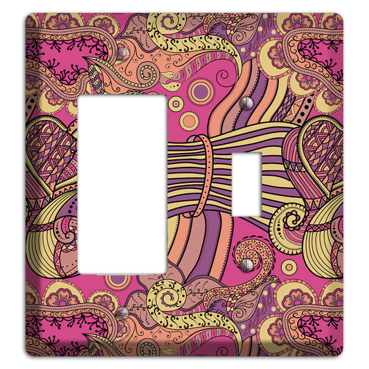 Retro Flourish 1 Rocker / Toggle Wallplate