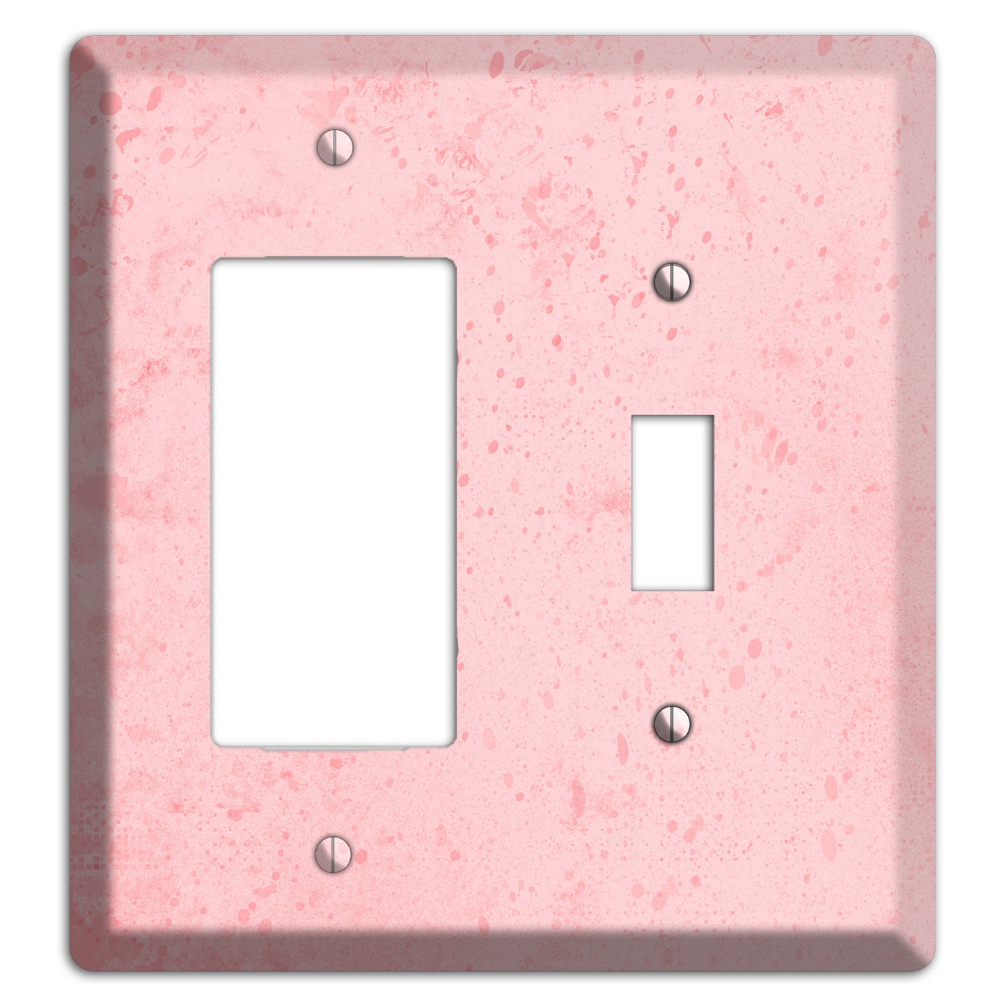 ShockingPpink Soft Coral Rocker / Toggle Wallplate