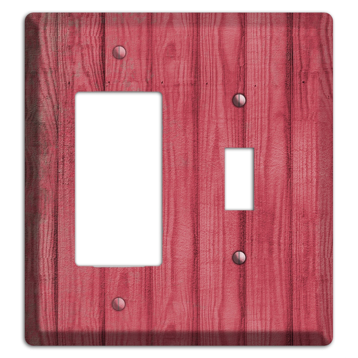 Fuzzy Wuzzy Weathered Wood Rocker / Toggle Wallplate