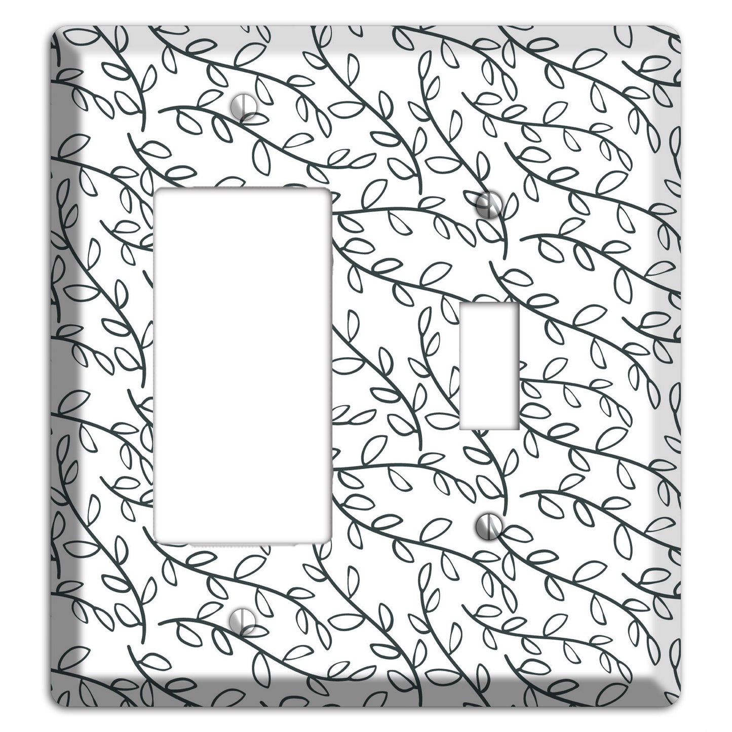 Leaves Style O Rocker / Toggle Wallplate