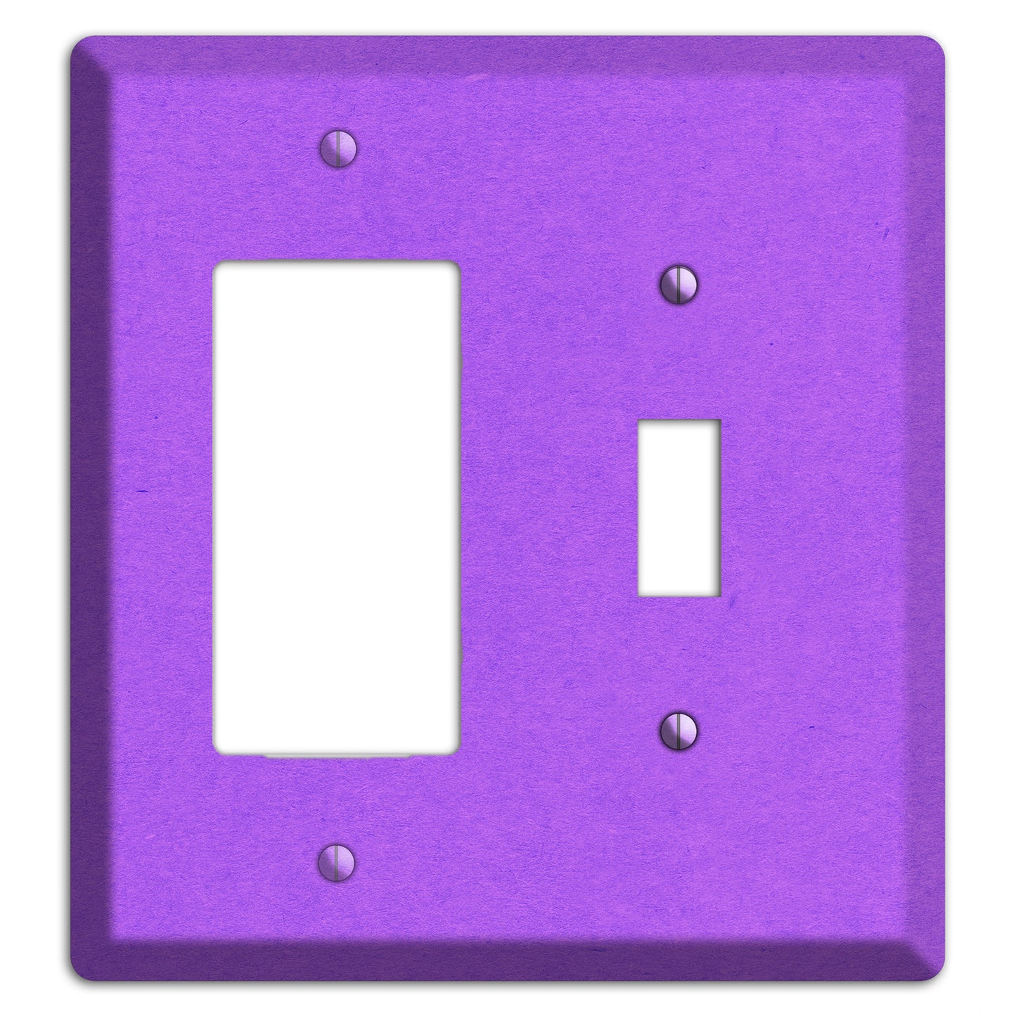 Dark Orchid Kraft Rocker / Toggle Wallplate