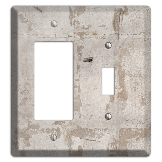 Old Concrete 4 Rocker / Toggle Wallplate