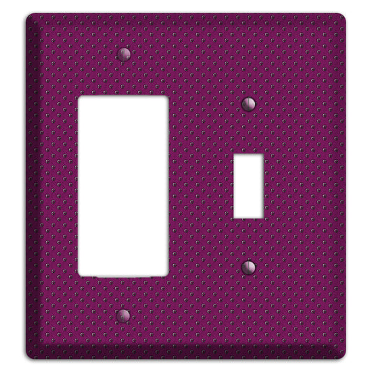 Purple Small Dots Rocker / Toggle Wallplate