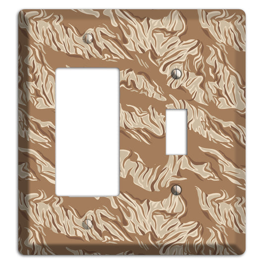 Desert Tiger Camo Rocker / Toggle Wallplate