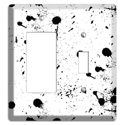 Ink Splash 3 Rocker / Toggle Wallplate