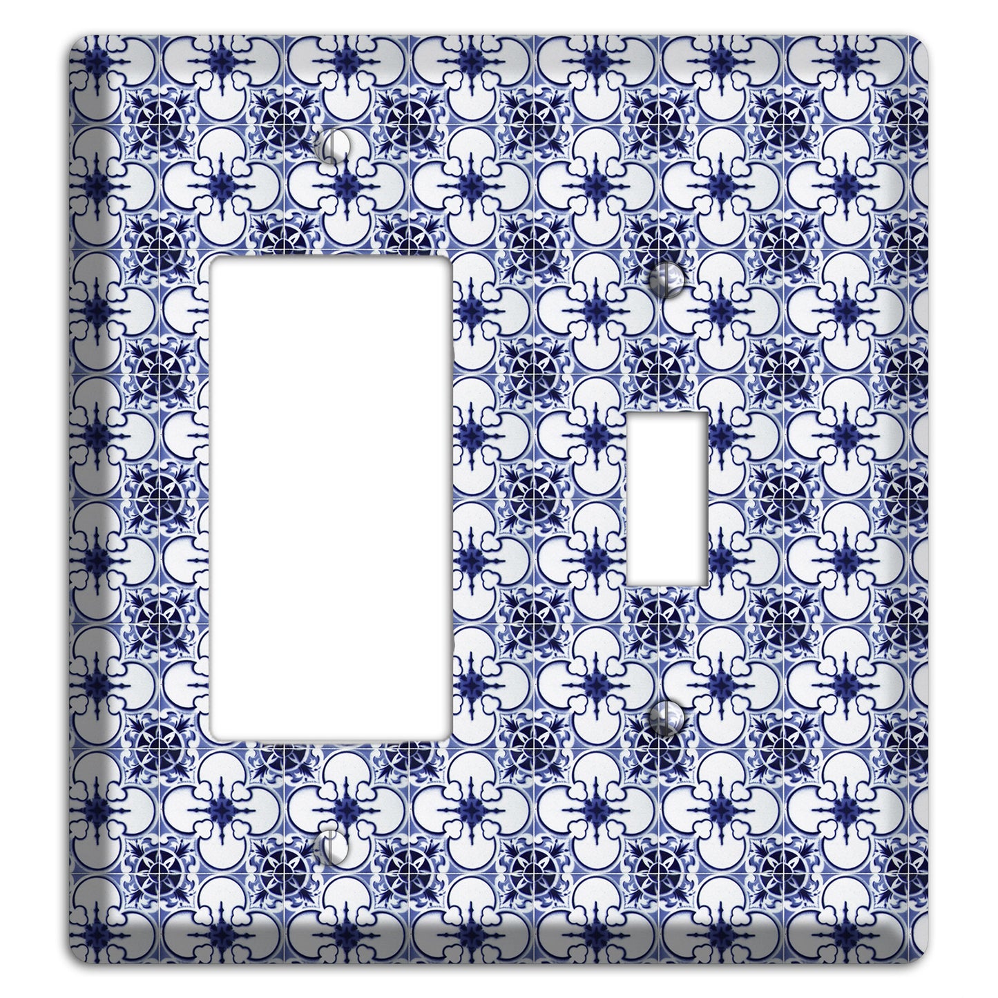 Tavira Tiles 9 Rocker / Toggle Wallplate