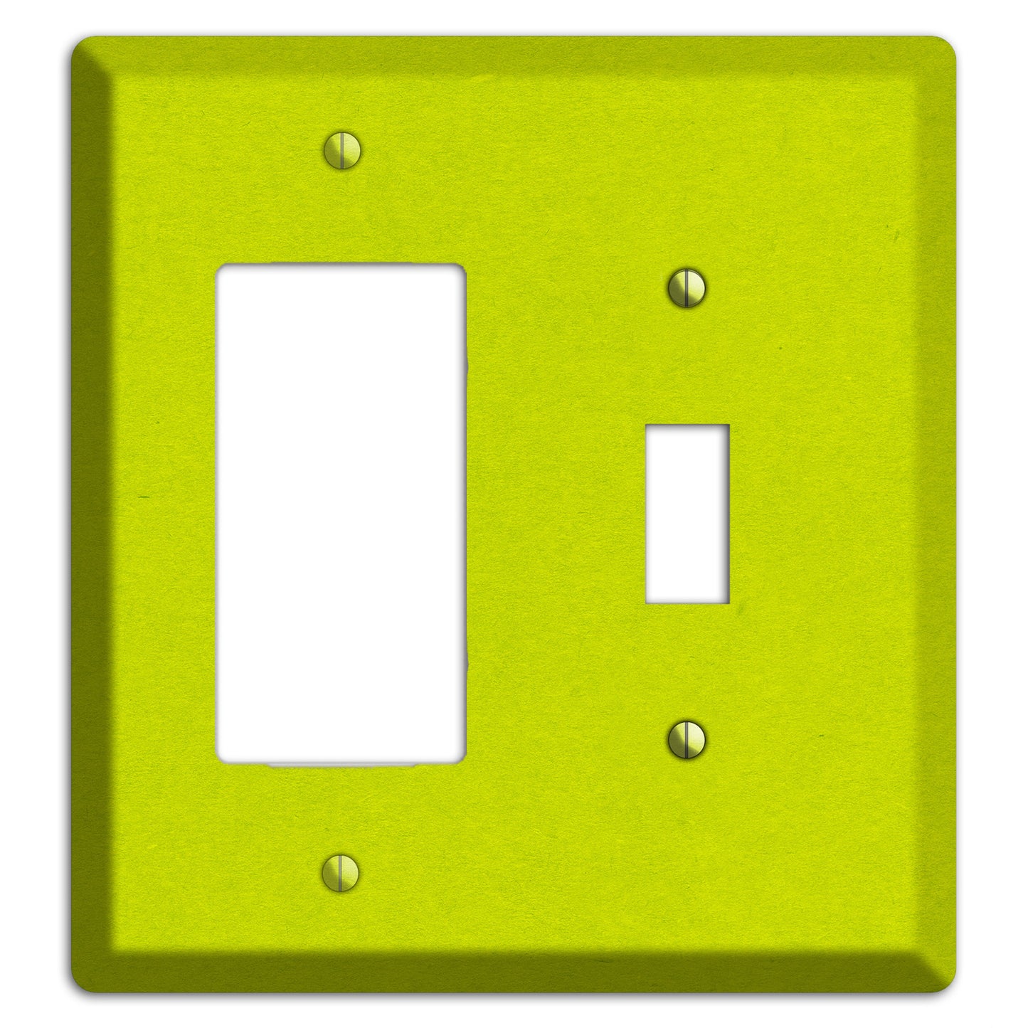 Electric Lime Kraft Rocker / Toggle Wallplate