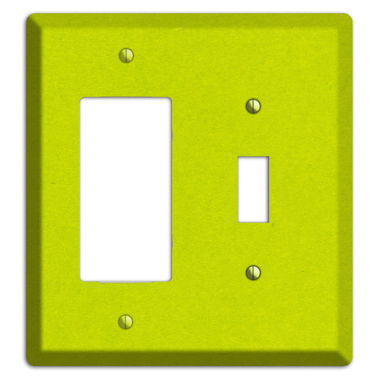 Electric Lime Kraft Rocker / Toggle Wallplate