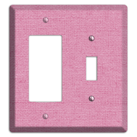 Gamboge Pink Texture Rocker / Toggle Wallplate