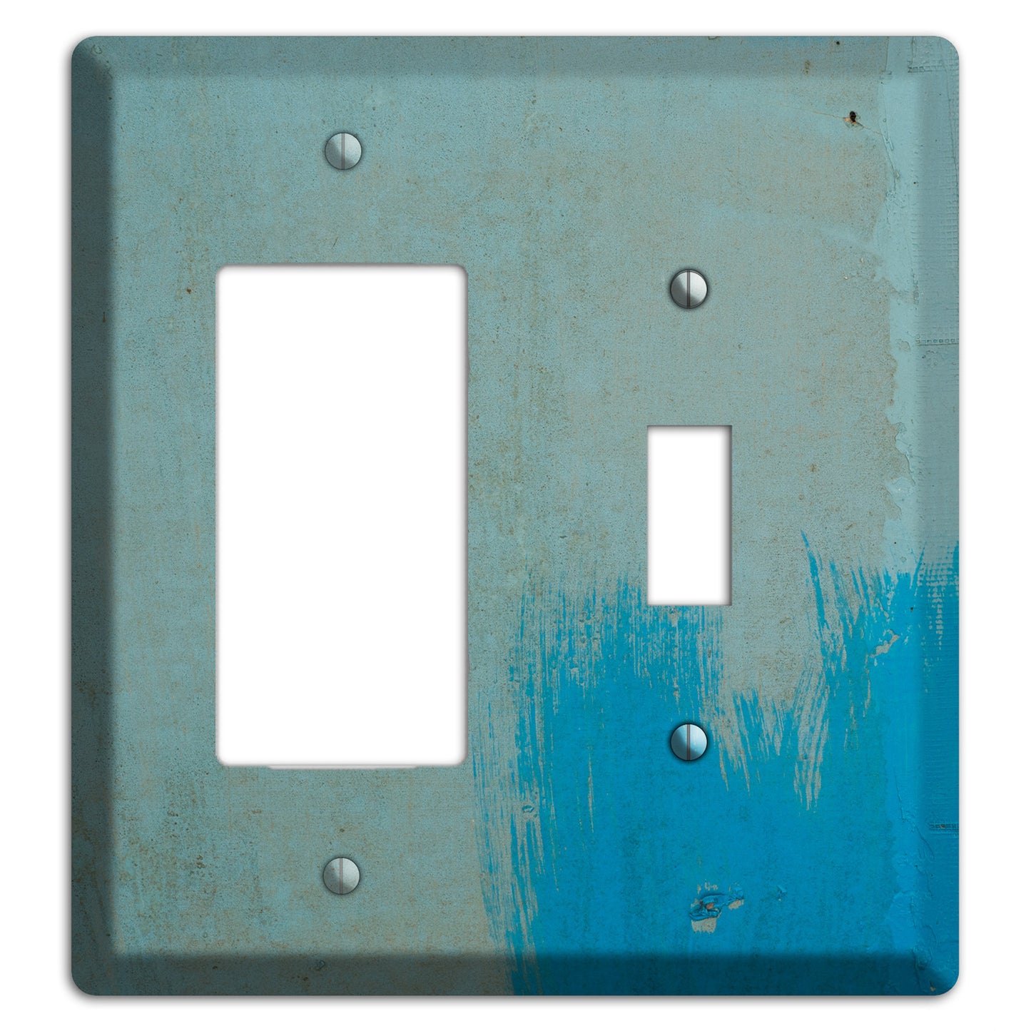 Blue Concrete Rocker / Toggle Wallplate