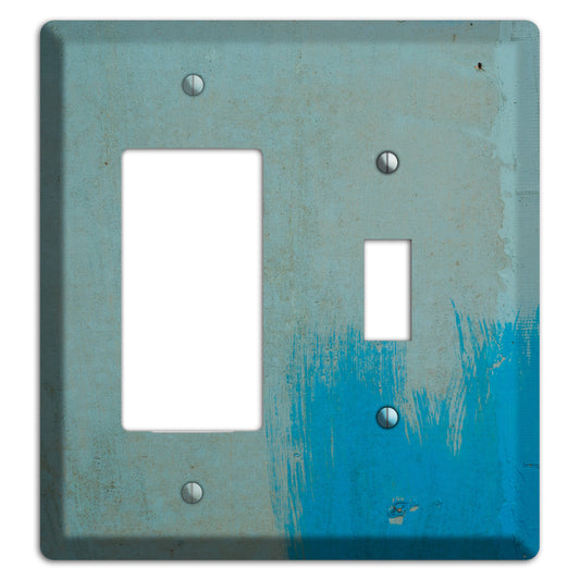 Blue Concrete Rocker / Toggle Wallplate