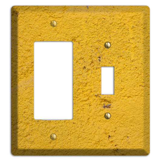 Yellow Concrete Rocker / Toggle Wallplate