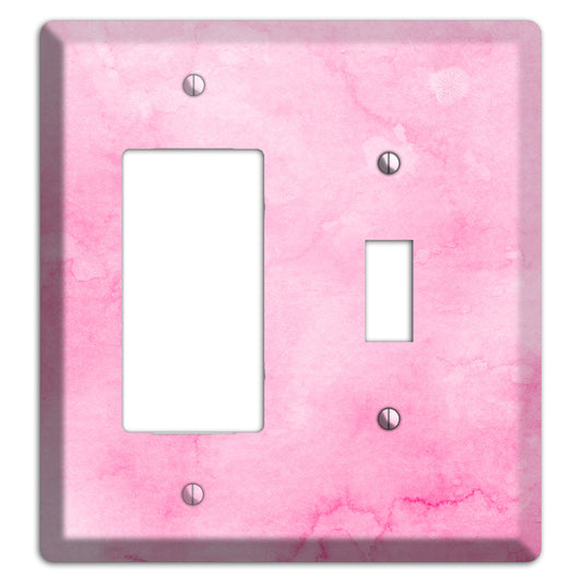 Cinderella Pink Texture Rocker / Toggle Wallplate