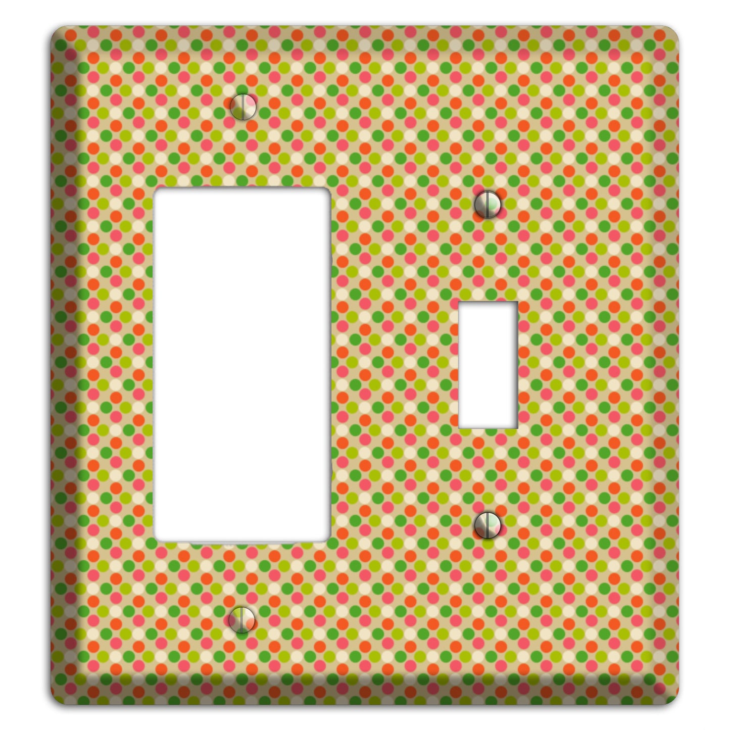 Yellow Plaid Rocker / Toggle Wallplate