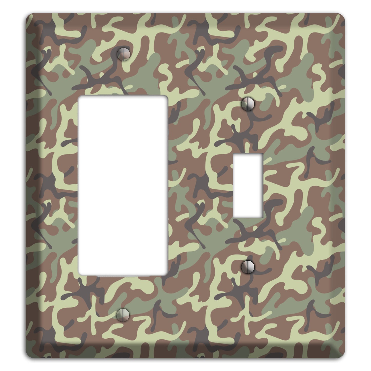 Jungle 1948 Camo Rocker / Toggle Wallplate