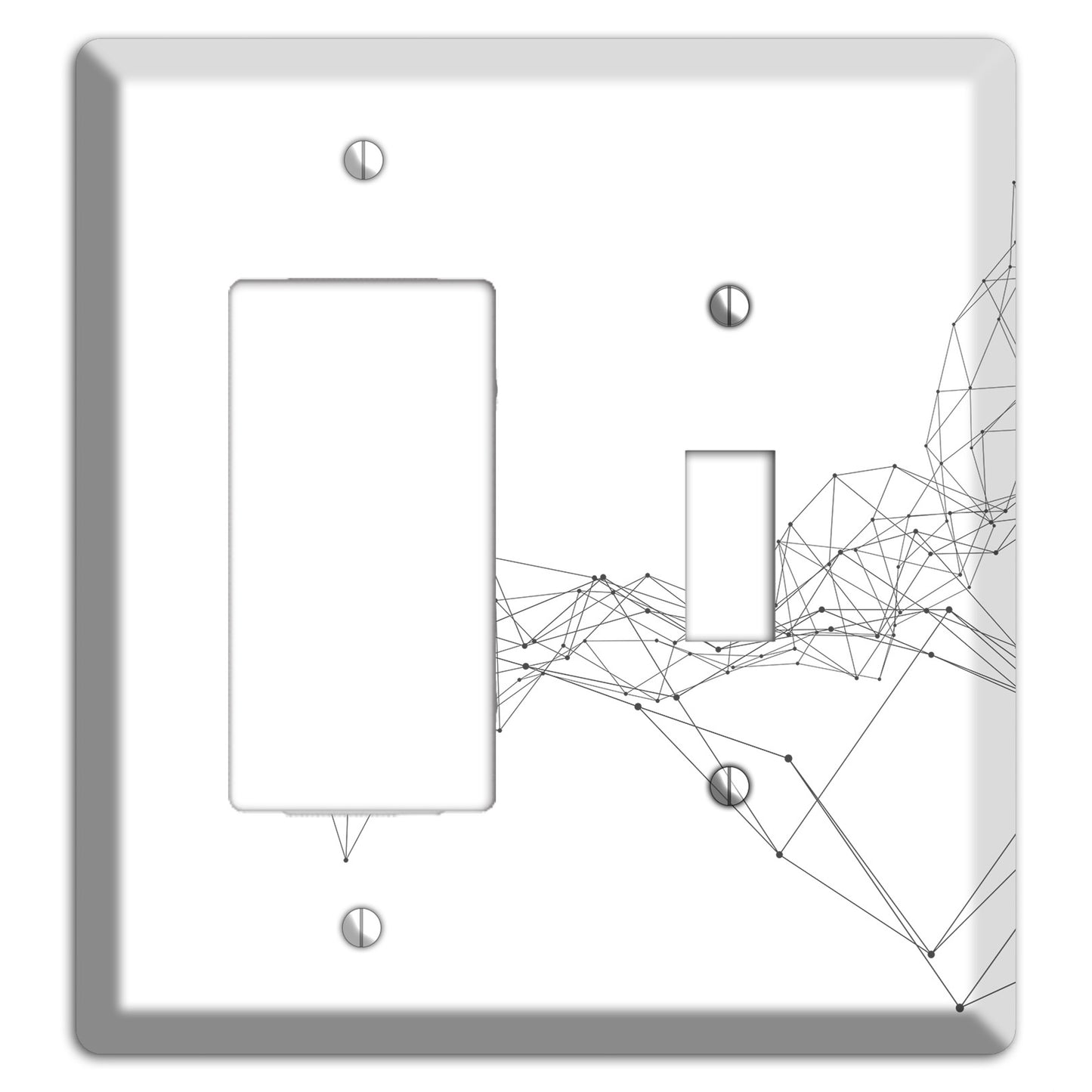 Ink Brushstrokes 7 Rocker / Toggle Wallplate