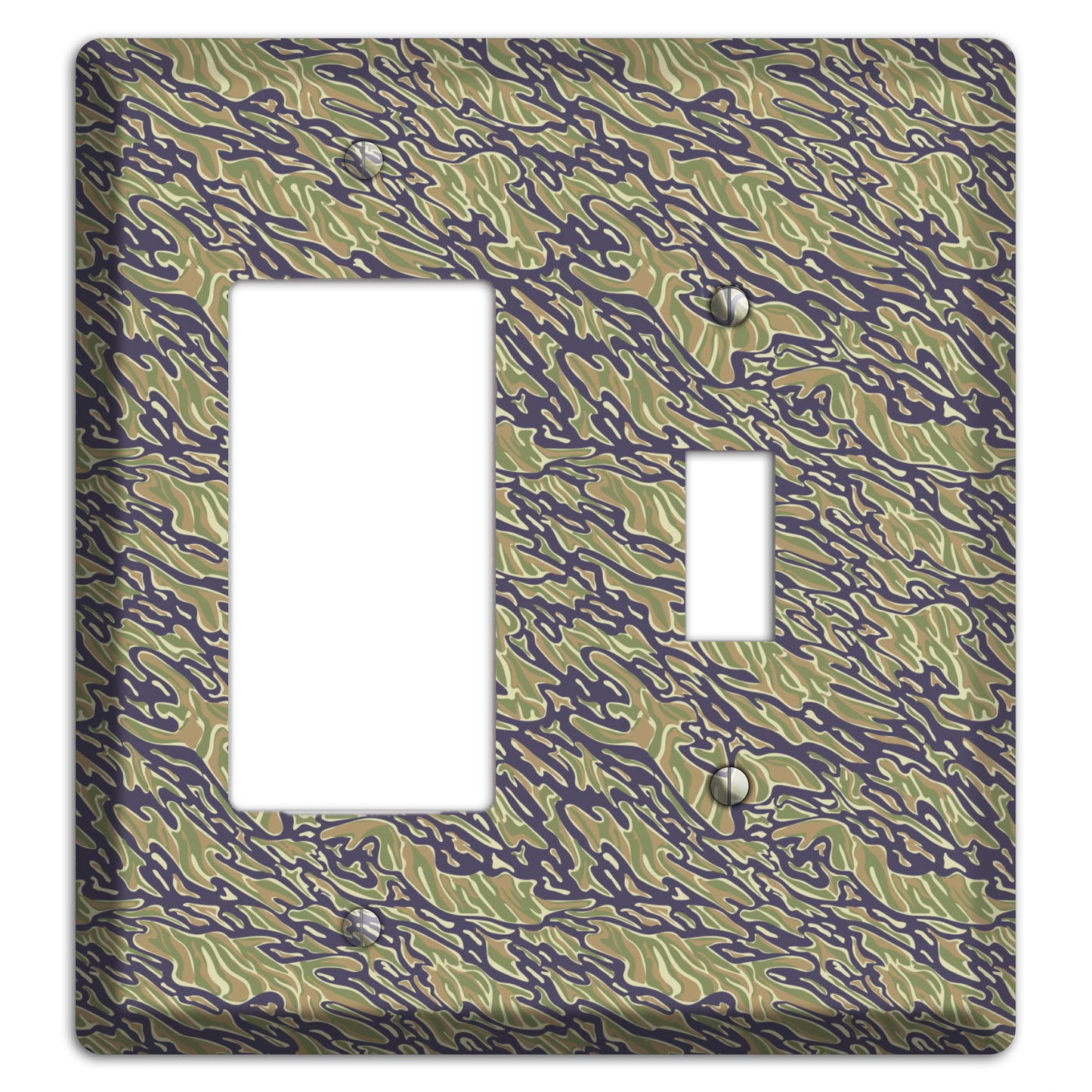 Vietnam Tiger 2 Camo Rocker / Toggle Wallplate