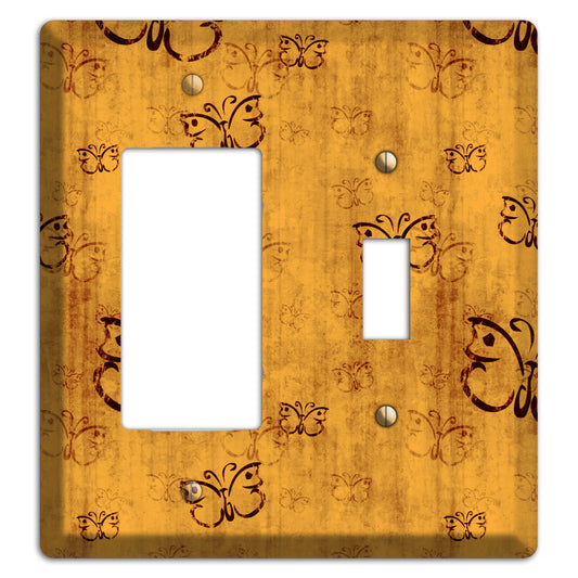 Mustard Butterfly Rocker / Toggle Wallplate