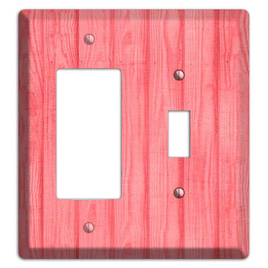 Geraldine Soft Coral Rocker / Toggle Wallplate