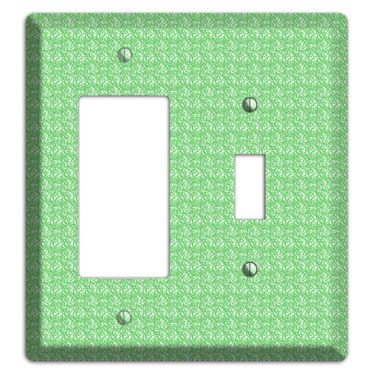 Green Pattern Rocker / Toggle Wallplate