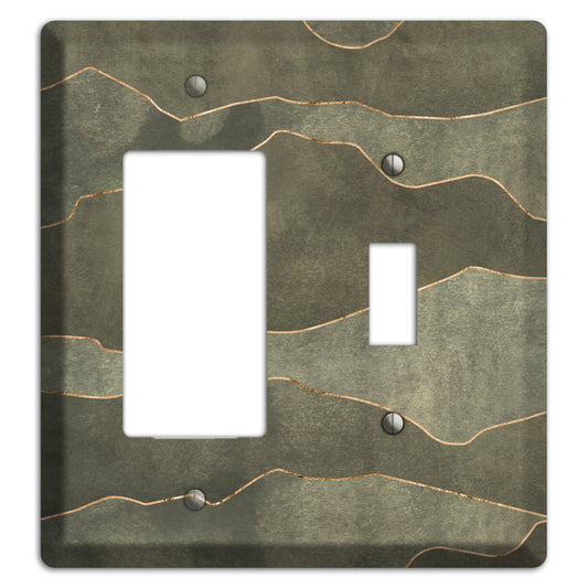 Jade Mountain Range Rocker / Toggle Wallplate