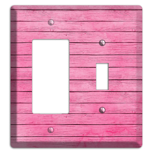 Carissma Pink Texture Rocker / Toggle Wallplate