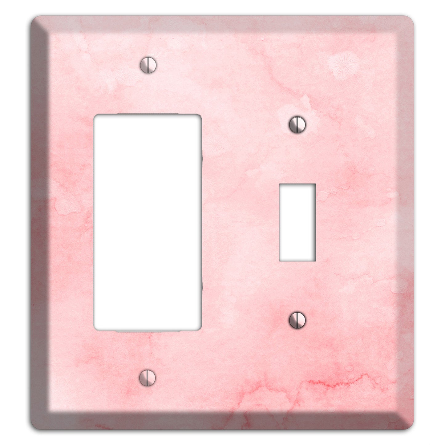 Mandys Pink Soft Coral Rocker / Toggle Wallplate