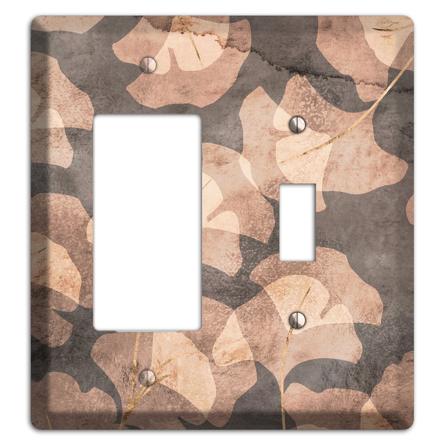 Watercolor Ginkgo Rocker / Toggle Wallplate