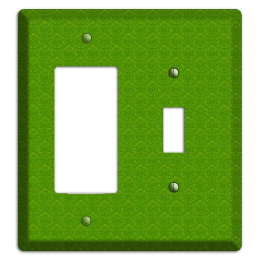 Green Cartouche Rocker / Toggle Wallplate